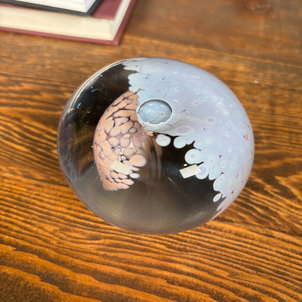 Vintage Hot Island Glass Art Paperweight Early Maui Studio Signed Hawaiian Glass - Picture 13 of 16
